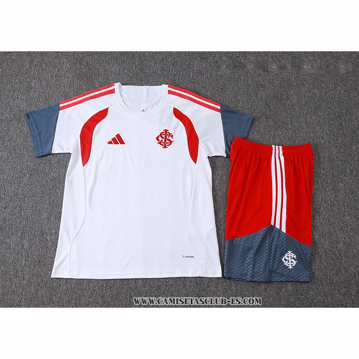 Chandal del SC Internacional 26-27 Manga Corta Blanco - Pantalon Corto